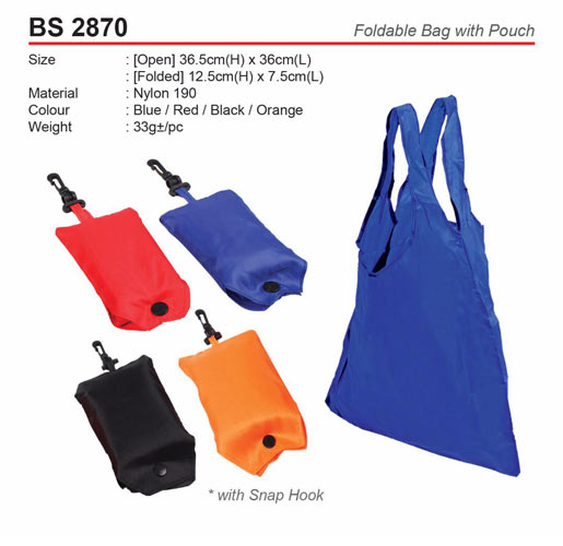 Foldable Bag with Pouch (BS2870) – Premium Gift Supplier