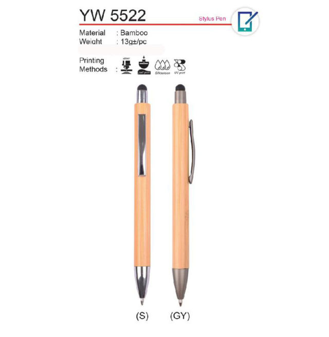 Bamboo Stylus Pen (YW5522)
