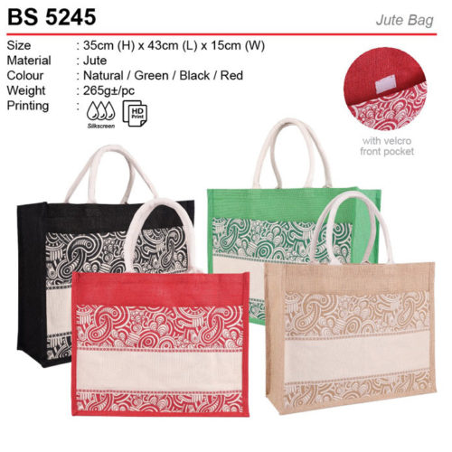 A3 Pattern Jute Bag (BS5245)