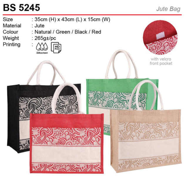 A3 Pattern Jute Bag (BS5245)