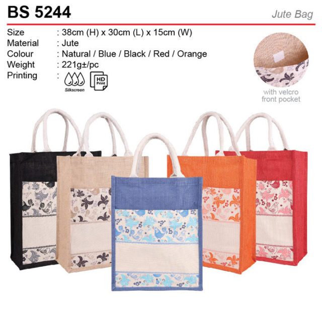 A4 Pattern Jute Bag (BS5244)