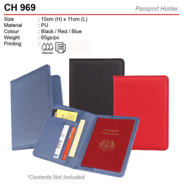 PU Passport Holder (CH969)